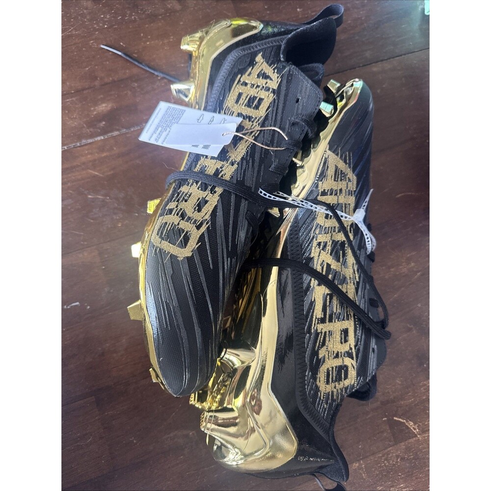 Adidas Adizero Men’s Size 15 Black / Gold Football Cleats GX4051